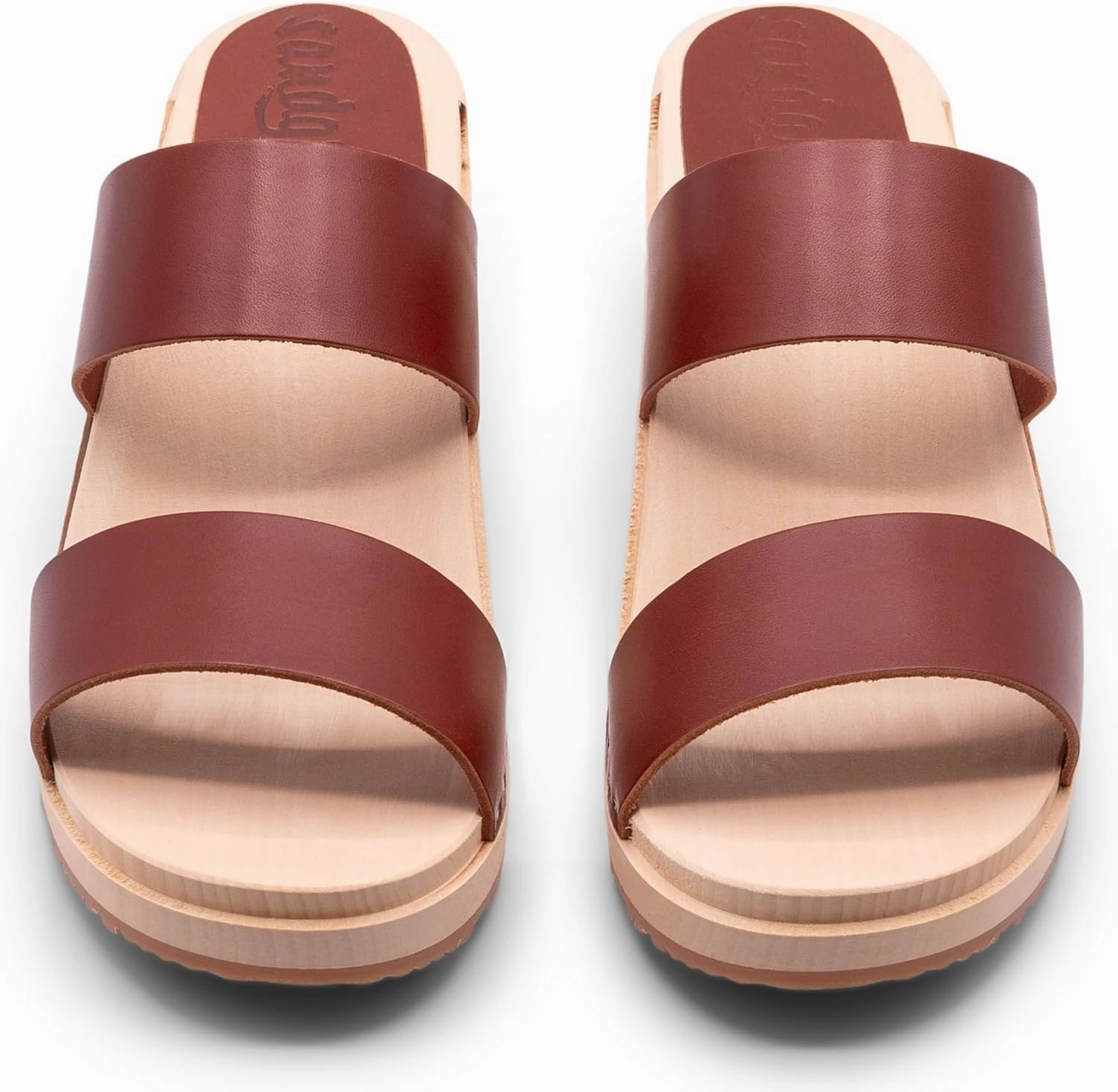 Sandgrens Handmade Swedish Wood Clogs for Women, Low Heel Sandals | Stockholm Low