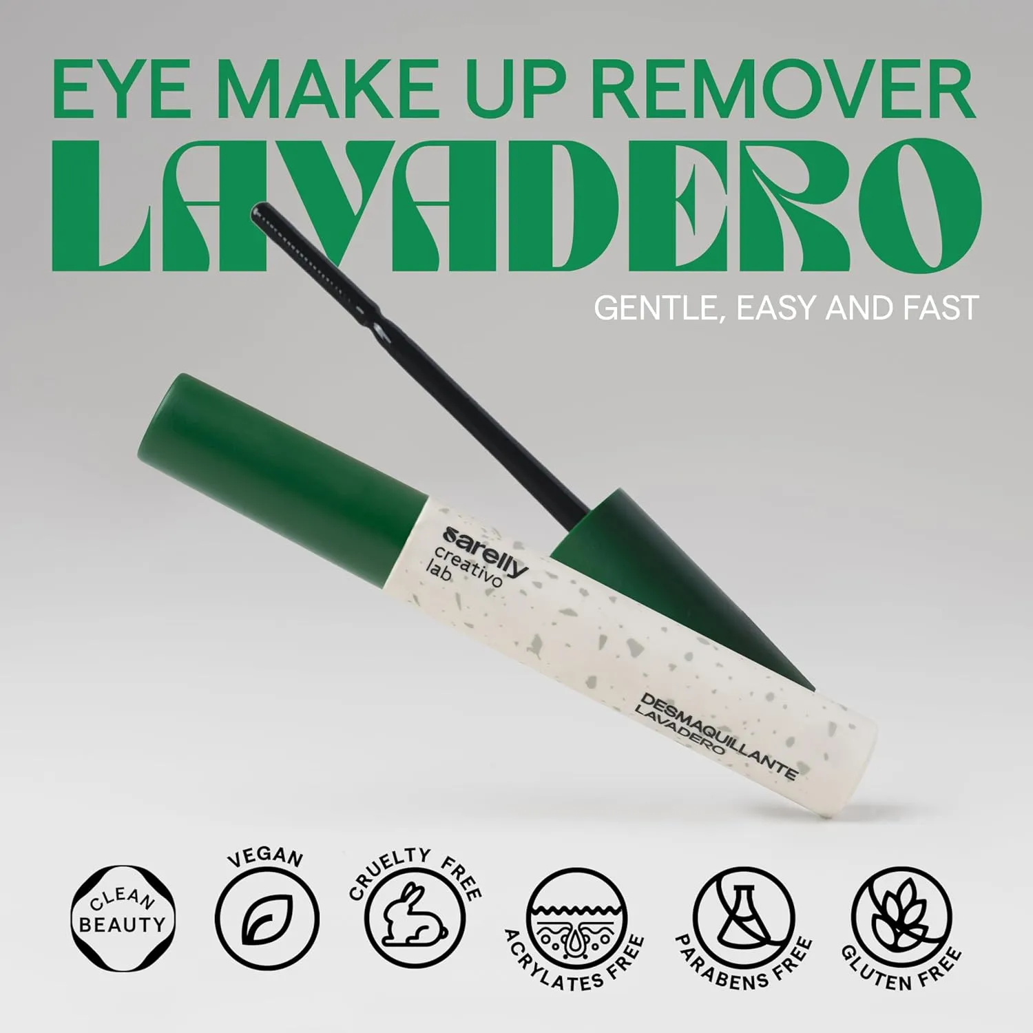 SARELLY CREATIVO LAB | Eye Makeup Remover Travel Essential Make Up Waterproof Skin Care Vitamin E Beauty Cute Stuff 8g