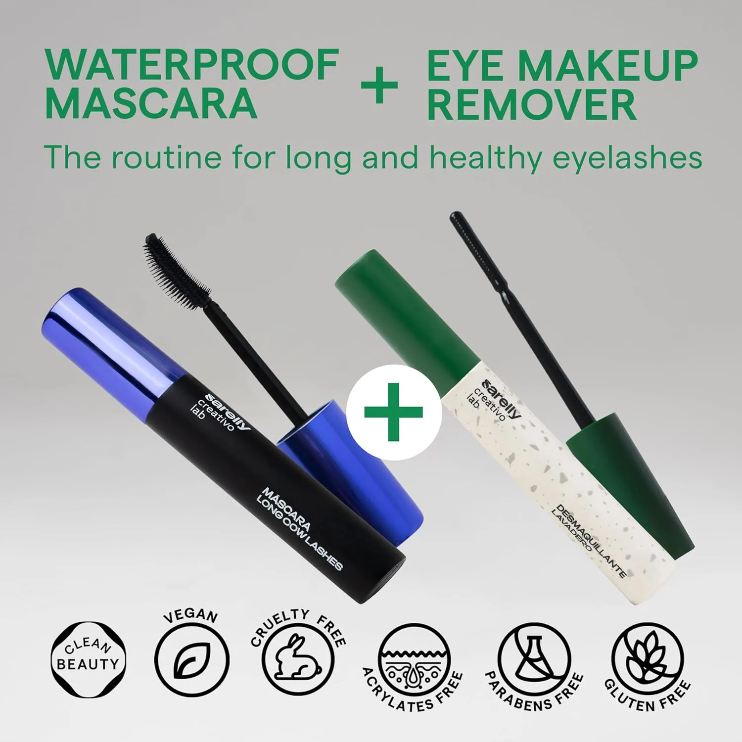 SARELLY CREATIVO LAB | Mascara & Eye Makeup Remover Kit Travel Essential Make Up Waterproof Skin Care Beauty Cute Stuff