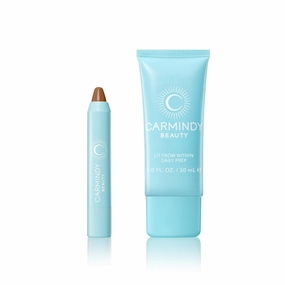 Scent Beauty Carmindy Conceal and Glow Bundle - Base Makeup Essentials Include Cream Concealer & Cream Primer - Women's Cosmetic Products & Makeup for Touch-Ups - Rich