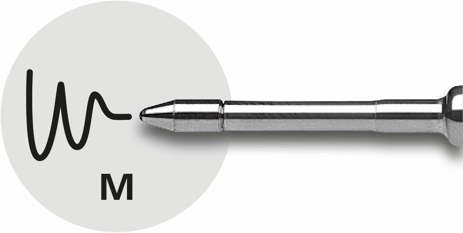 Schneider Slider 755 G2 Refill for Ballpoint Pen with ViscoGlide Technology Indelible M Tip Black Pack of 10