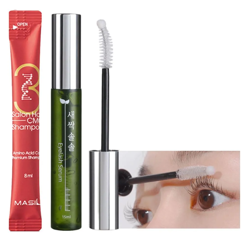 [SET] CORINGCO Idoll Rapid Eyelash Growth Serum   CMC Shampoo Eyebrow Enhancer Lash Boost Longer, Thicker Eyelashes Korean Eye Makeup Korean Cosmetics