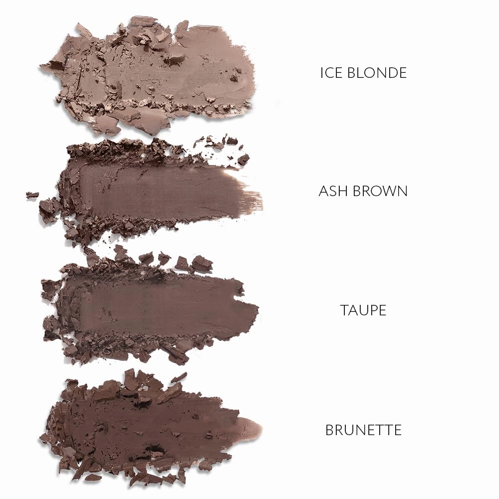 Sexy Eyebrow Pencil TAUPE. Natural Smudge Free, Long lasting, Ultra Fine, Brow Defining, Dual End Pencil by Romanovamakeup with Built-in Brush. Grayish-Brown Shade Pen for Blonde and Brunette Hair.