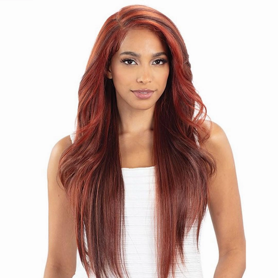 Shake-N-Go Snatched Glueless Lace Synthetic Wig - Blaze (2 DARK BROWN)