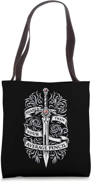 Sharper Than Your Average Pencil Cool Graphic Design Tote Bag