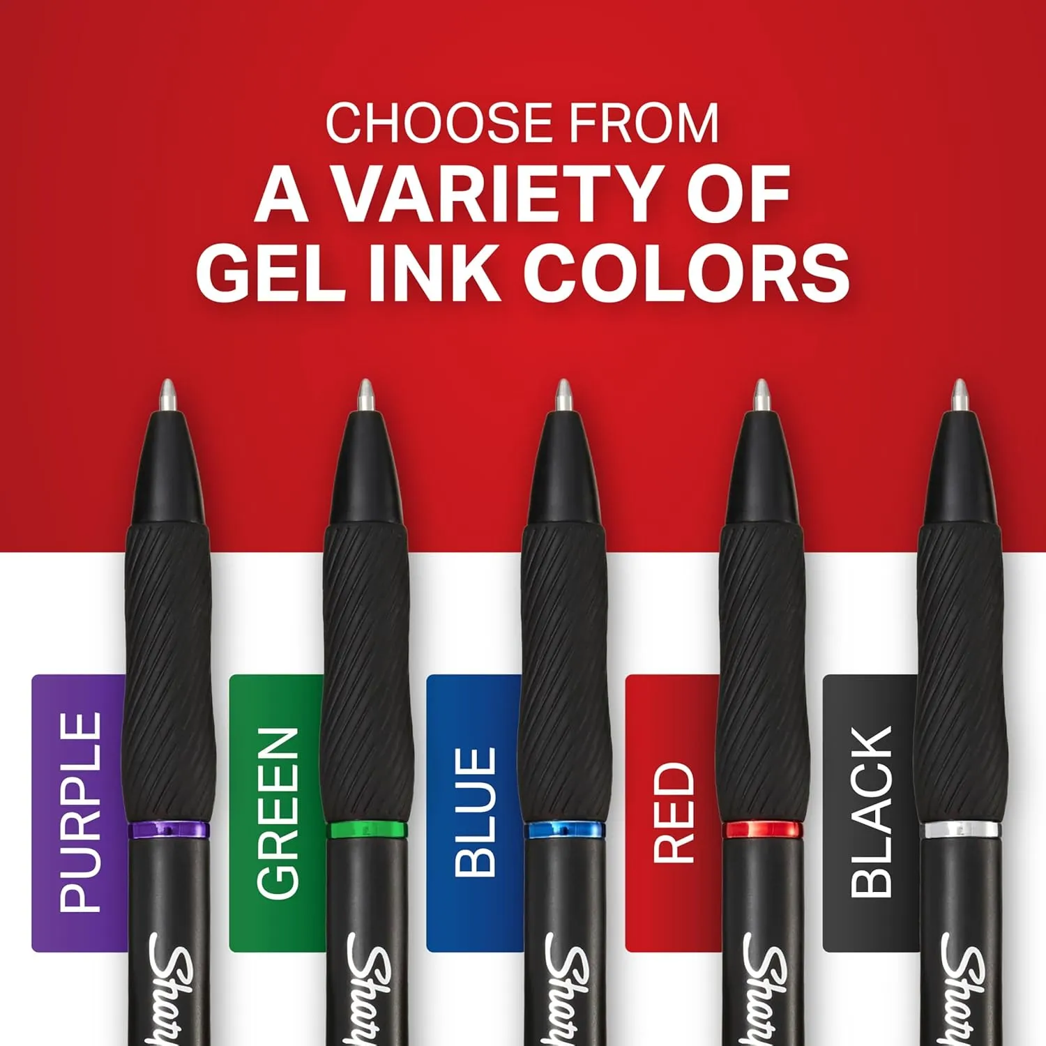 Sharpie S-Gel Gel Pens Drawing Pens Gel Ink For Journaling Writing Coloring Medium Point (0.7Mm) Black Ink Pen 36 Count