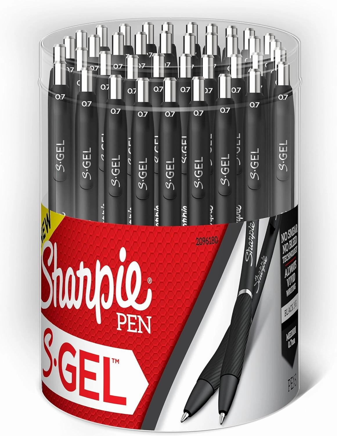 SHARPIE S-Gel Gel Pen, Medium Point, Black Ink, 36/Pack (2096180)
