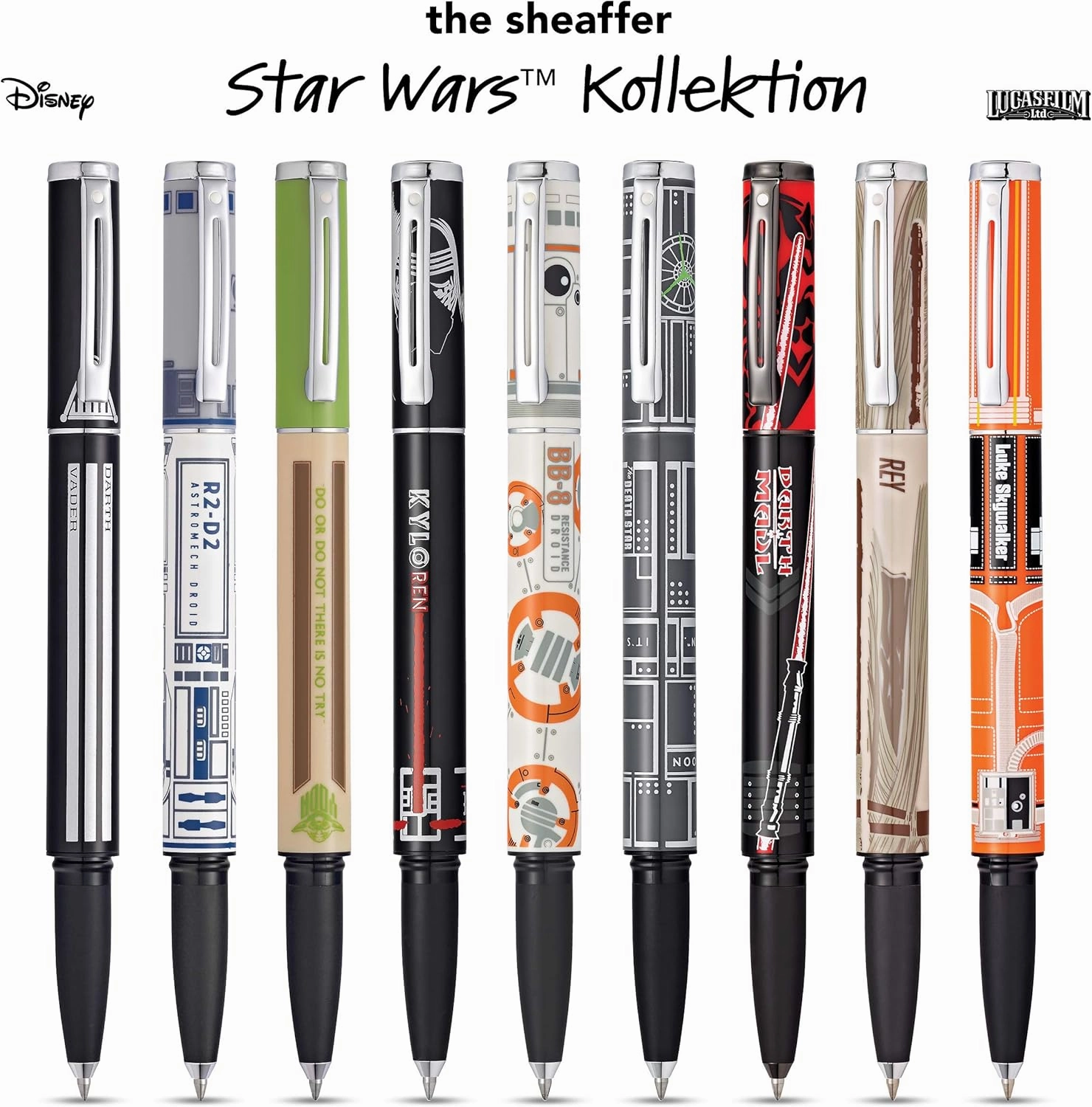 Sheaffer Pop Star Wars Yoda Gel Rollerball Pen with Chrome Trim