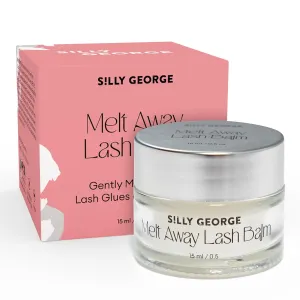 Silly George Melt Away Makeup & Lash Extension Remover - Removes All Eye Makeup (Including Mascara & Eyeliner)   Lash Extensions & Adhesives - Hydrating Moisturizer for Eyes & Lashes - 15 milliliters