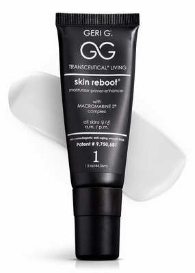 Skin Reboot, 1.5 oz - All-In-One Water-Resistant Face Moisturizer, Face Primer, Cosmetic Enhancer, & Night Cream - Patented Skincare with MACROMARINE 5® - Clean Beauty, Cruelty-Free
