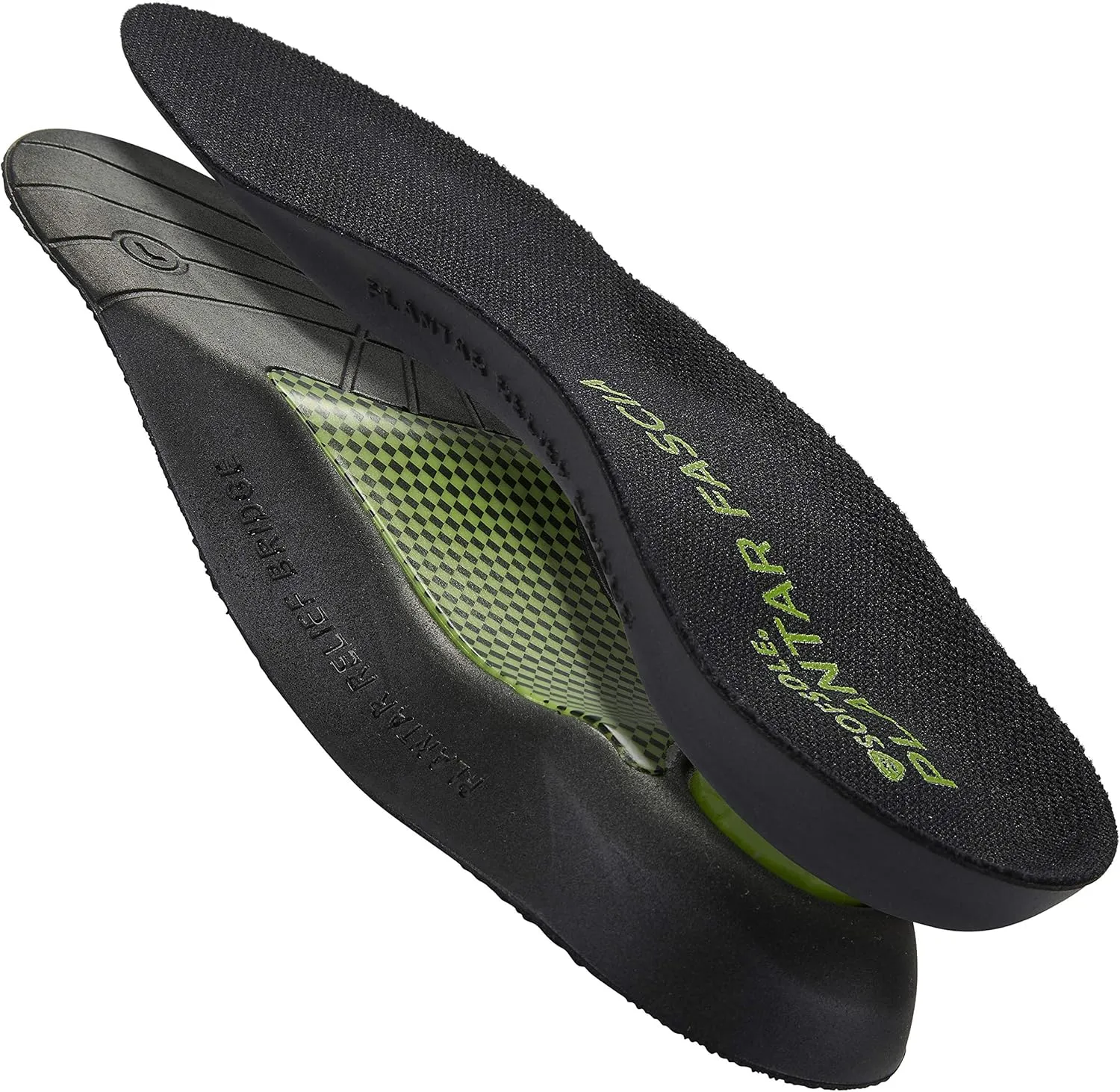 Sof Sole womens Plantar Fascia Support 3/4 Length Insole, Black, 5-11 US