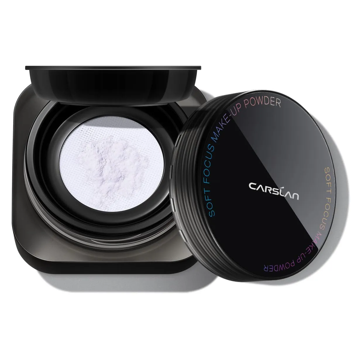 Soft Focus Loose Setting Powder, Waterproof, Matte, Oil Control, Shine Free, Talc-Free Face Powder Makeup, 24H Longwear Finishing Powder, 01 Blue Purple