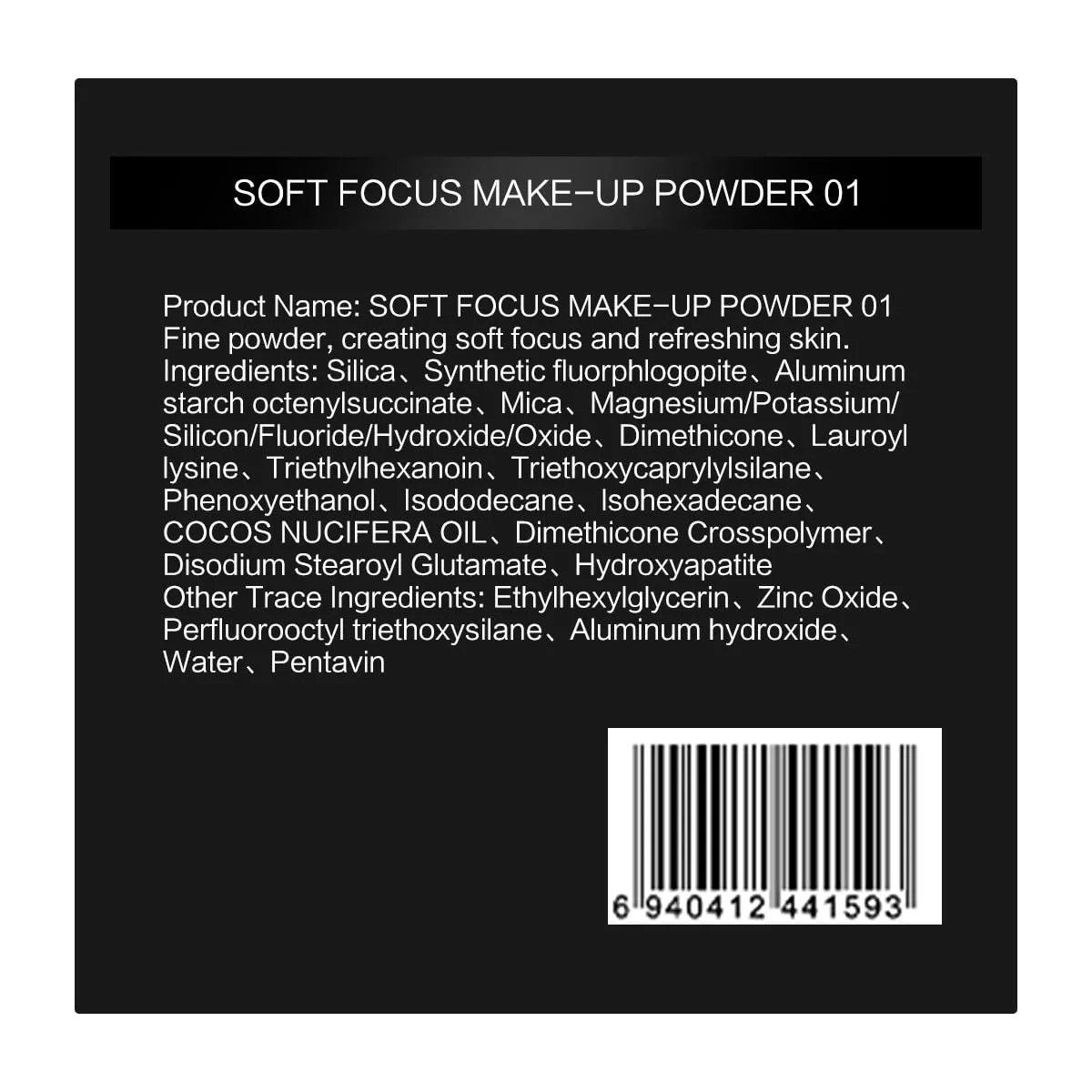 Soft Focus Loose Setting Powder, Waterproof, Matte, Oil Control, Shine Free, Talc-Free Face Powder Makeup, 24H Longwear Finishing Powder, 01 Blue Purple