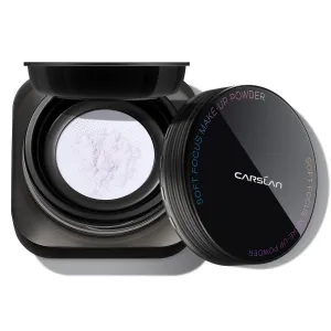 Soft Focus Loose Setting Powder, Waterproof, Matte, Oil Control, Shine Free, Talc-Free Face Powder Makeup, 24H Longwear Finishing Powder, 01 Blue Purple