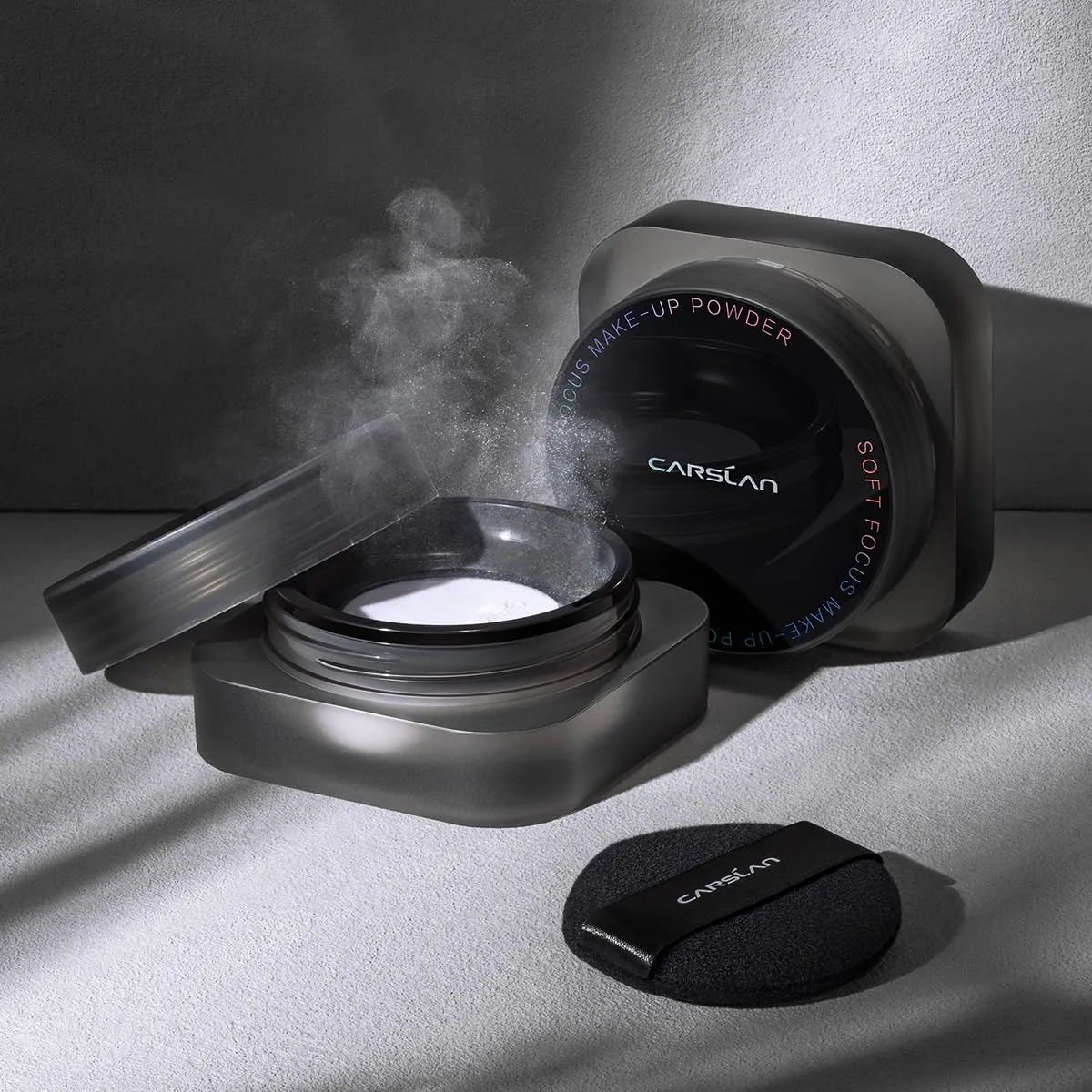 Soft Focus Loose Setting Powder, Waterproof, Matte, Oil Control, Shine Free, Talc-Free Face Powder Makeup, 24H Longwear Finishing Powder, 01 Blue Purple