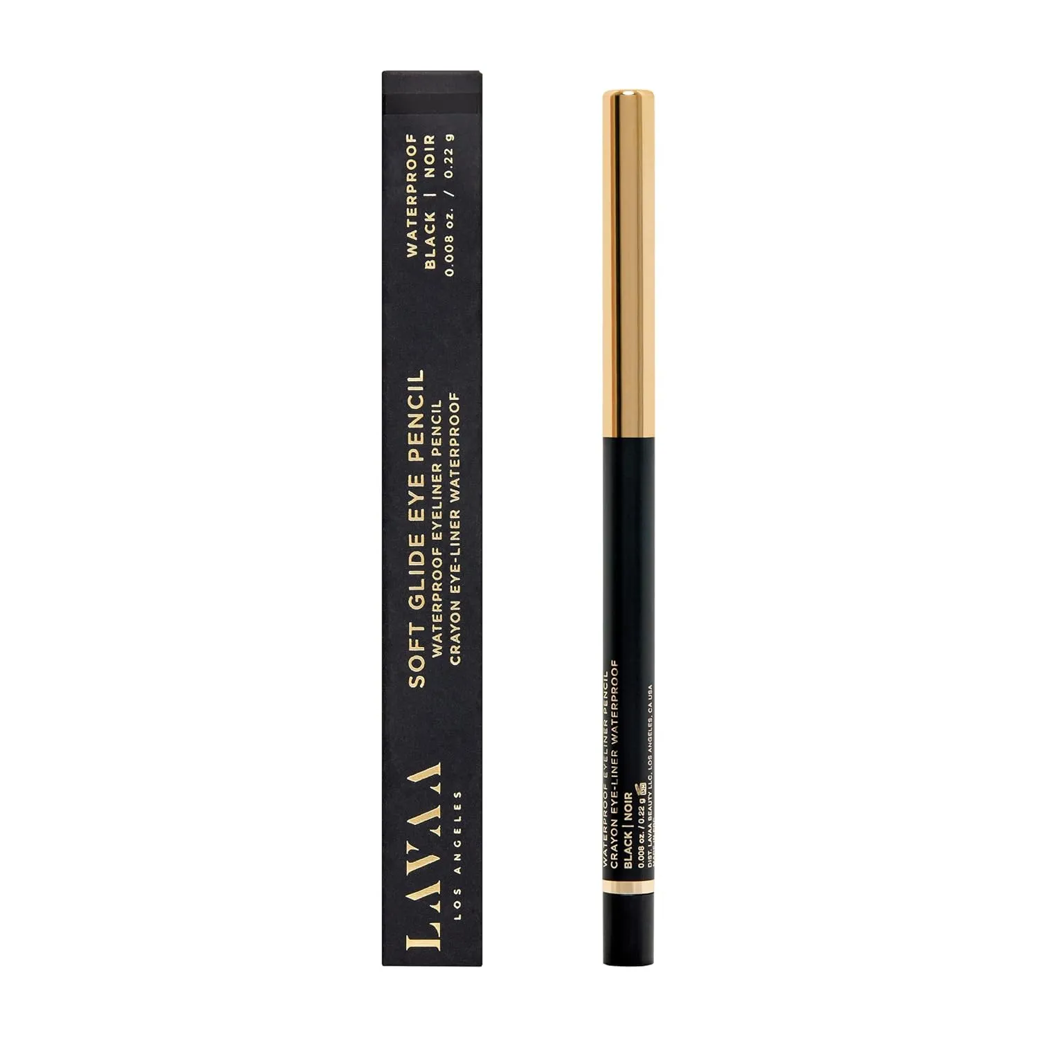 Soft Glide Eye Pencil | Retractable Soft Eyeliner | Smudge-Proof Eye Crayon (Black)