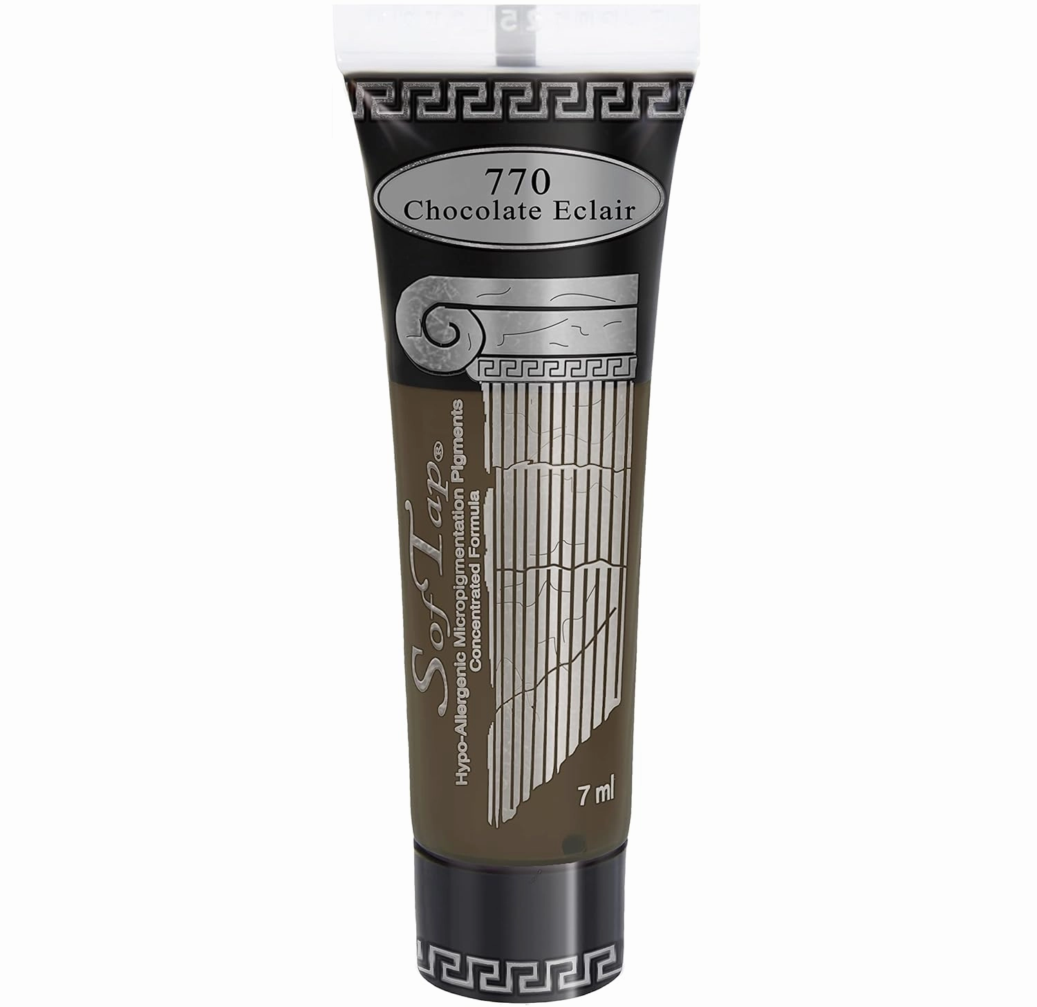 SofTap Chocolate Eclair Permanent Makeup PMU eyeliner, eyes, lash enhancement, smokey, soft, solid, cat eye, winged eyeliner, bold, special FX effects ash brown (Chocolate Eclair)