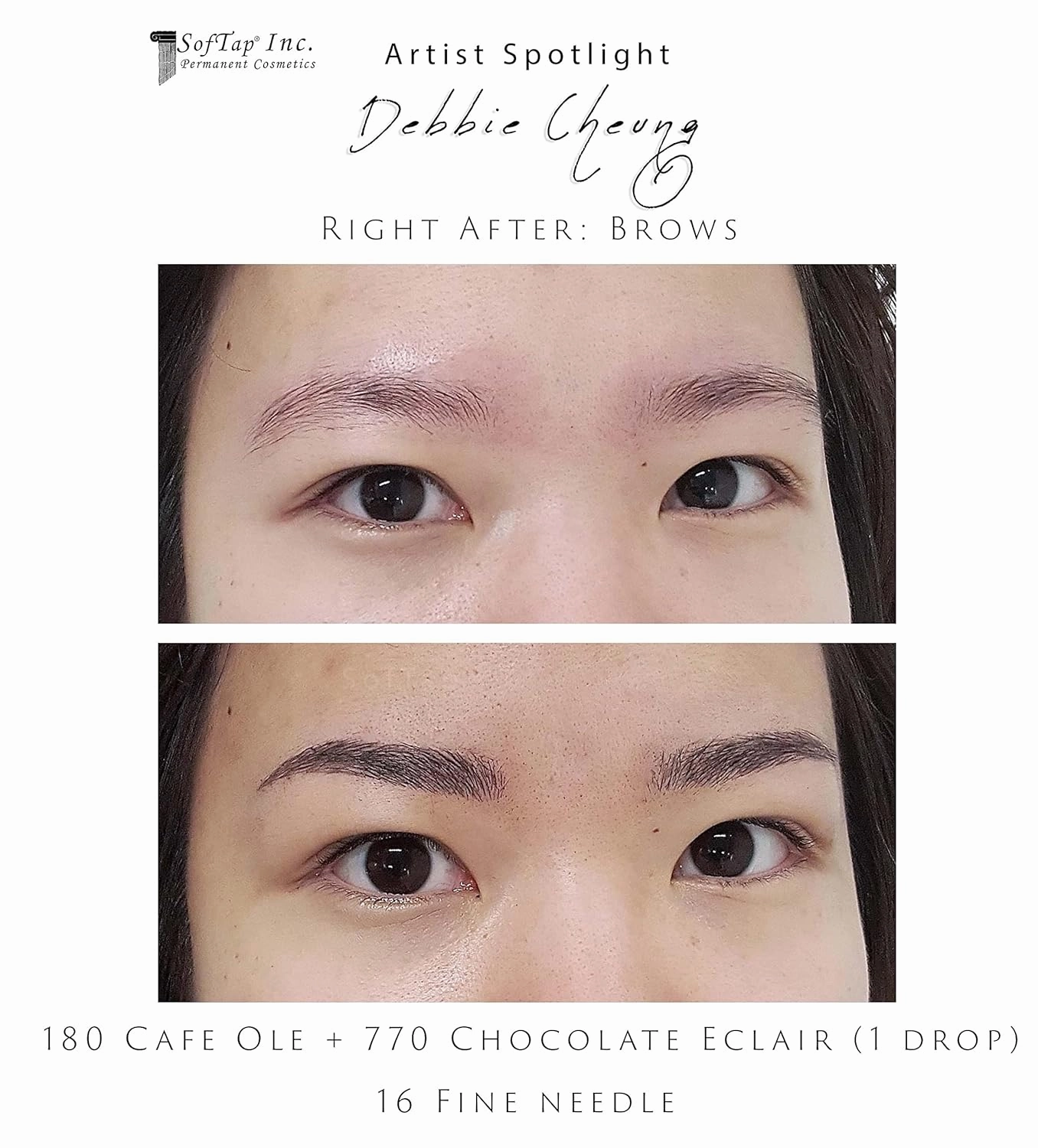 SofTap PMU Eyebrow Microblading Shading Pigment for Permanent Makeup Tattoo (Cafe Ole)