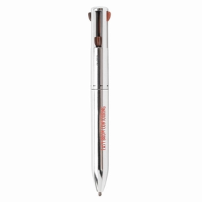 Sonew 4 In1 Eyebrow Contour Highlight Pen, ing Eyebrow Tint Pen Brow Defining Pencil Eye Makeup Beauty Tool for Women Girls (3# Black Brown)