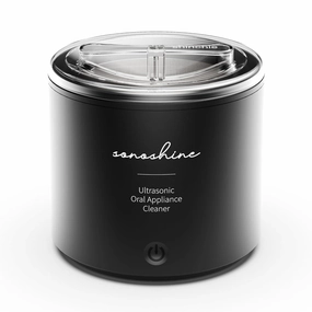 SonoShine Electric Retainer Cleaner. Ultra-Sonic Dental appliance cleaner for Aligner, Night guard, Mouth Guard, Denture, False Teeth, Toothbrush Head and More.