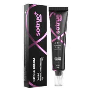 S.otrue Strobe Cream Pink for Face Radiance, Multipurpose Strobe Cream, Dewy Glazed Instant Glow, Highlighter For Face, Boosts Hydration, For All Skin Types, 30g