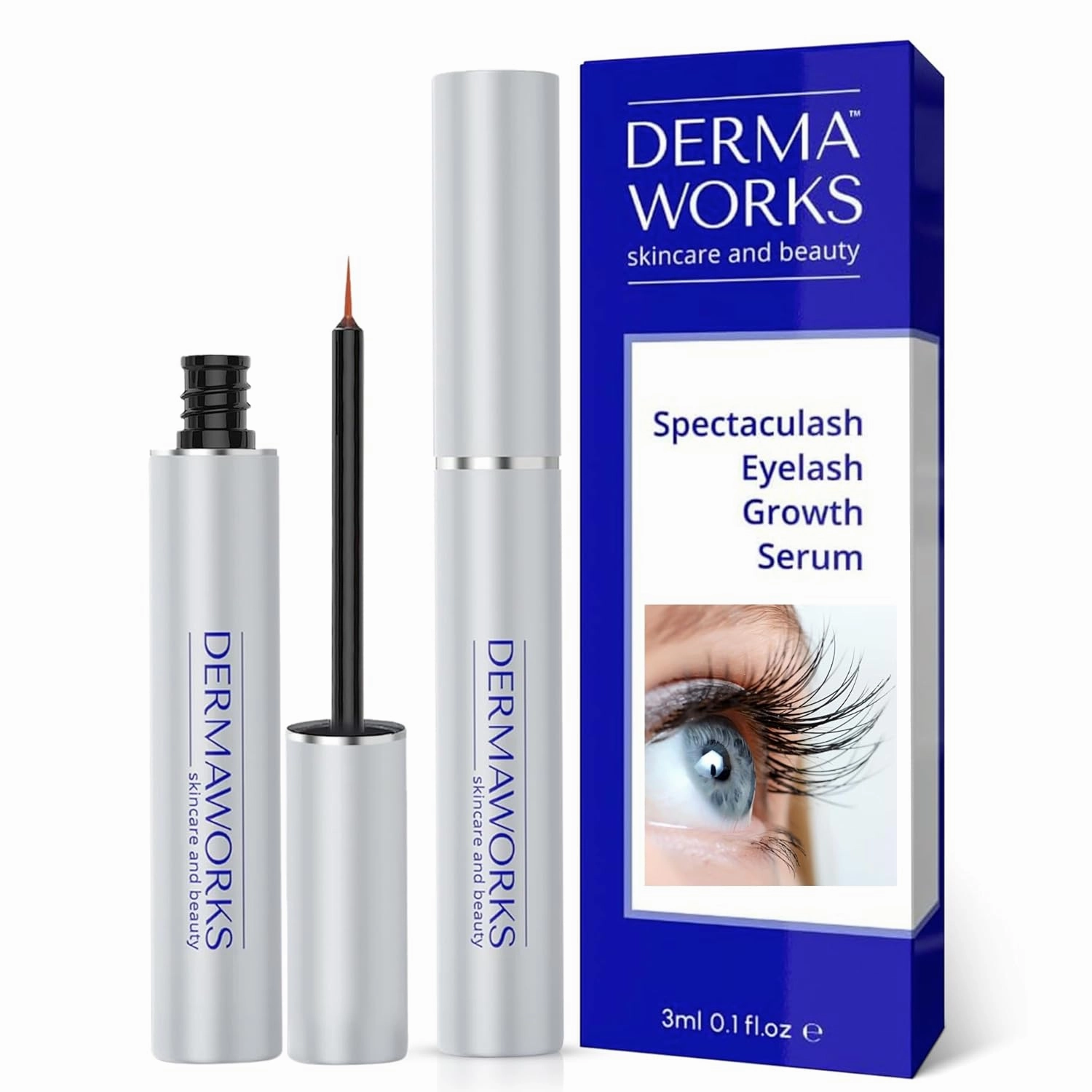 SPECTACULASH RAPID LASH SERUM for Eyelash Growth Serum to Grow Long Natural Lashes – Grow Long Eye Lashes – Lash Conditioner – Eyelash Volume - Suero Para Pestañas Crecimiento by DERMAWORKS