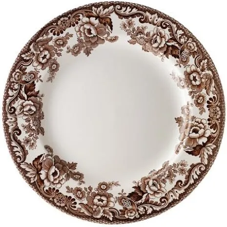 Spode Delamere Dinner Plate 10.5 Inch | Perfect for Thanksgiving and Other Special Occasions | Made in England from Fine Earthenware | Microwave and Dishwasher Safe