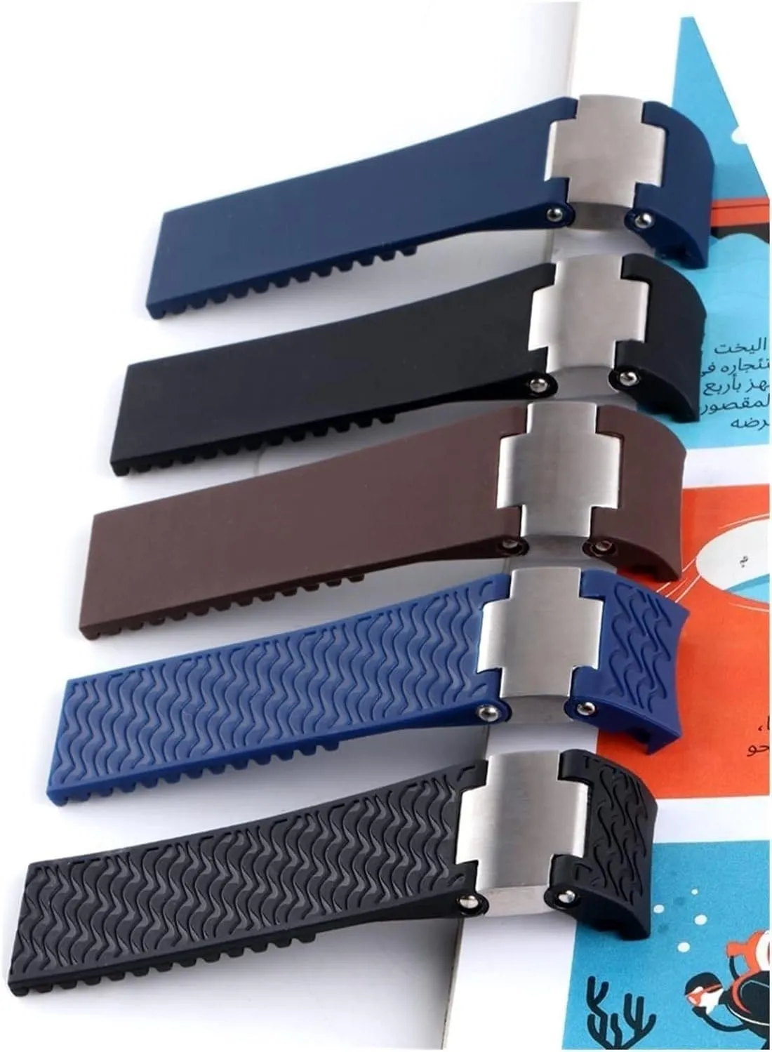 Sports Man Silica Gel Watch Band For Ulysse Bracelet For Nardin DIVER Waterproof Watchband Rubber Strap