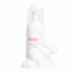 Squeaky Rose Water Lash Cleanser Luxury Foam Cleanser for Lash Extensions, Anti-Aging Formula Reduces Redness & Puffiness