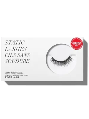 Static Nails Magnetic Eyelashes | Lash Less Is More (Black, Natural) | Comfortable Magnetic Lashes, Fake Eyelash Extension Kit, False Lashes | Reusable, No Glue Needed, 3D Natural Look Eyelashes