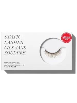 Static Nails Magnetic Eyelashes | Less Is More (Brown, Natural) | Comfortable Magnetic Lashes, Fake Eyelash Extension Kit, False Lashes | Reusable, No Glue Needed, 3D Natural Look Eyelashes