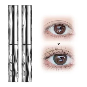 Steel Pipe Eyelash Primer, 2025 Upgrade Waterproof Long Curling Mascara Steel Tube Mascara Primer, Natural Non-Smudged Threaded Long-Lasting Curling Mascara for Thickening Effect (2PCS)