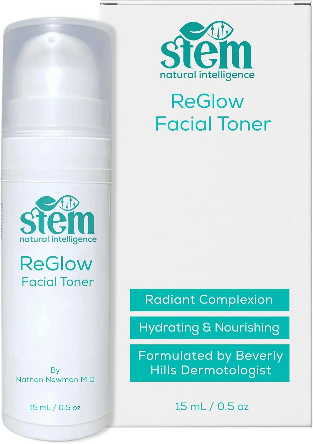 STEM ReGlow Facial Toner for Women, Alcohol-Free Toner for Face, Luxury Hydrating Toner for Women, Great for Oily Skin, Facial Skin Care Products, 0.5 oz