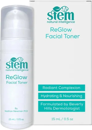STEM ReGlow Facial Toner for Women, Alcohol-Free Toner for Face, Luxury Hydrating Toner for Women, Great for Oily Skin, Facial Skin Care Products, 0.5 oz