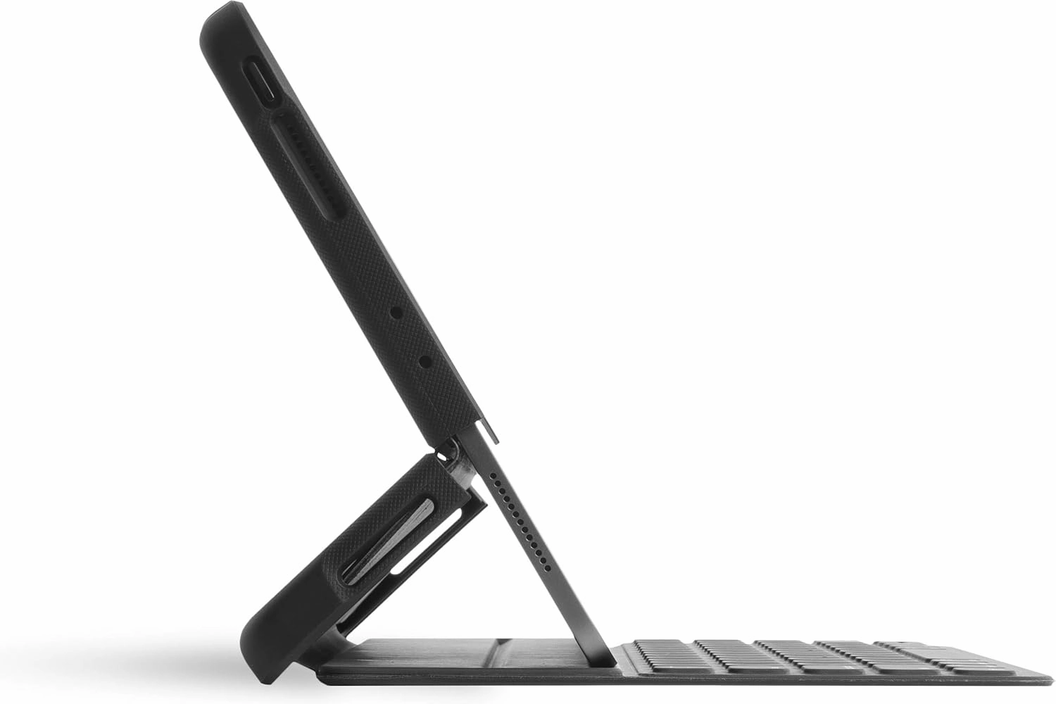 STM Dux Shell, Sleek case for Apple iPad Pro 12.9 (3rd Gen) Supports Apple Keyboard Folio - Black (stm-222-221L-01)