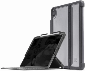 STM Dux Shell, Sleek case for Apple iPad Pro 12.9 (3rd Gen) Supports Apple Keyboard Folio - Black (stm-222-221L-01)