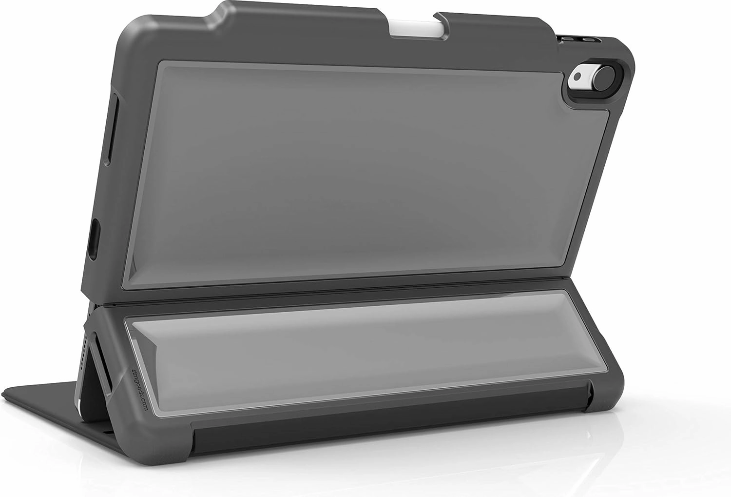 STM Dux Shell, Sleek case for Apple iPad Pro 12.9 (3rd Gen) Supports Apple Keyboard Folio - Black (stm-222-221L-01)