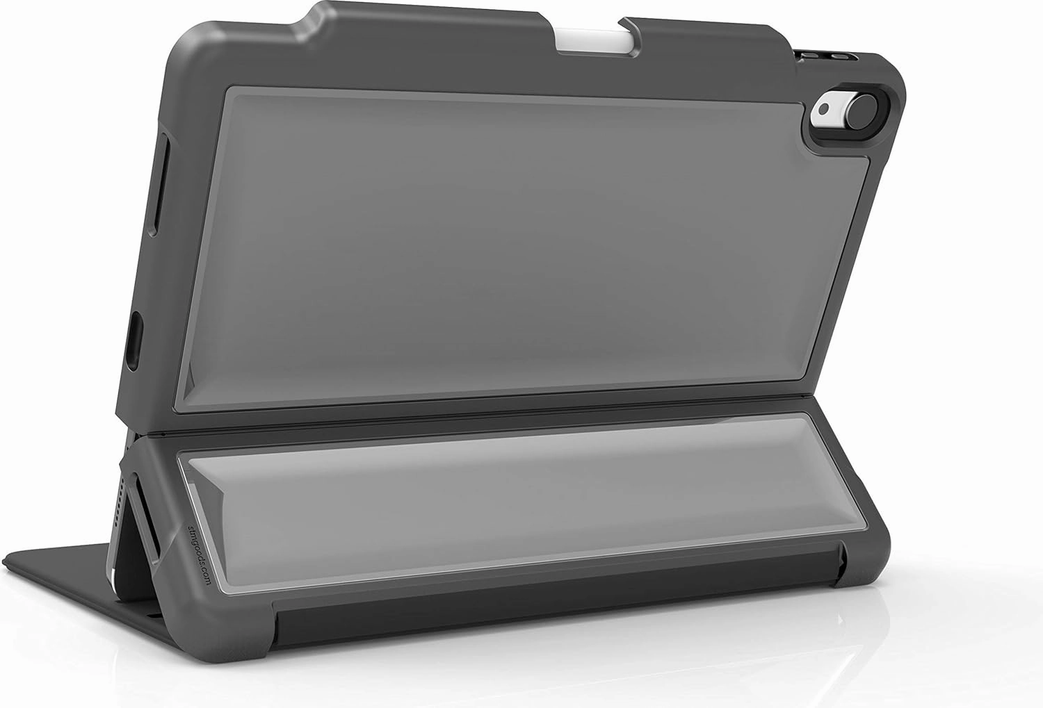 STM Dux Shell, Sleek case for Apple iPad Pro 12.9 (3rd Gen) Supports Apple Keyboard Folio - Black (stm-222-221L-01)