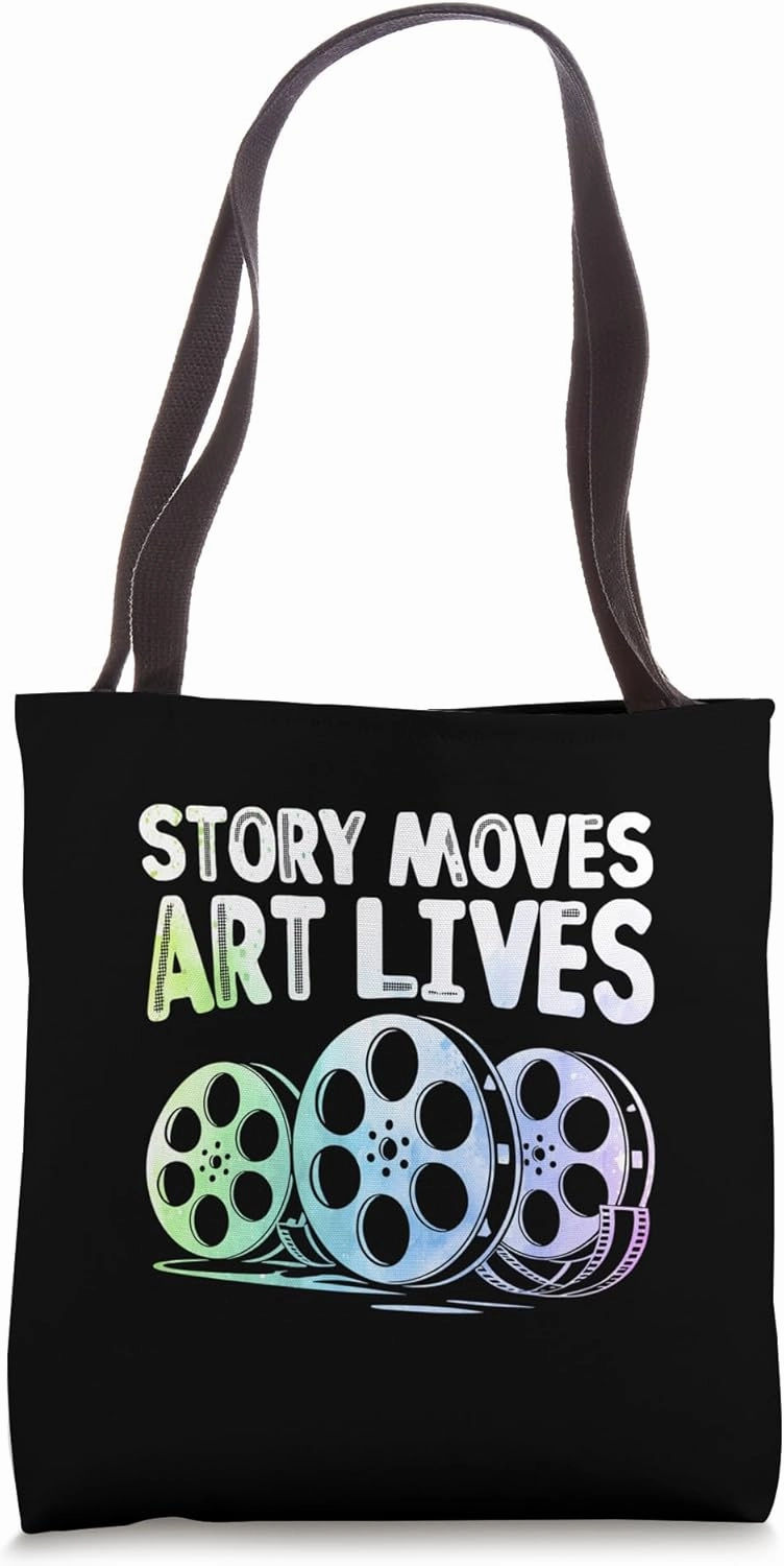 Story Moves Art Lives Animation Sketch Animate Storytelling Tote Bag