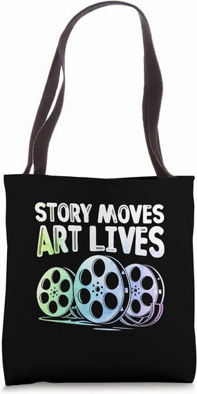 Story Moves Art Lives Animation Sketch Animate Storytelling Tote Bag