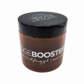 Style Factor Edge Booster HIDEOUT Styling Gel 16.9 Oz | Darkens Gray Hair with Strong Hold and High Shine (Dark Brown), 1.06 Pound (Pack of 1)