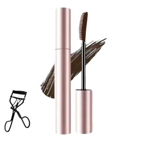 Submarinen Mascara, Submarine Sweat-Proof Mascara, Natural Defining Curling Eyelashes, The Waterproof & Sweatproof Tubing, Lengthening and Curling, Thick, Natural (Brown)
