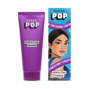 SUGAR POP Perfecting Primer Infused with Vitamin E l Blurs Pores, Wrinkles & Fine Lines | Hydrating, Lightweight & Gel-Based Matte Finish Formula l Face Primer for Women l 25ml