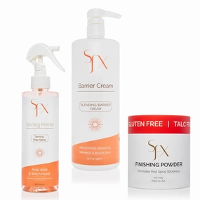 SunFX Post Spray Tan Finishing Powder | SunFX Professional Tanning Prep Spray | SunFX Blending Barrier Cream