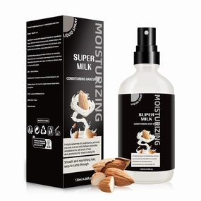 Super Milk Conditioner Hair Detangler Spray, Nourishes Softens Hair, Intensely Moisturizes, Anti Frizzy Dry Hair, Leave-In Conditioner Spray 120ML/4.06Fl.oz