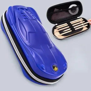 Supercar Pen Case Box Bag Stocking Stuffers Large Capacity Organizer Cool Supercar Pencil Bag Storage Box EVA Material Nice Gift (Blue)