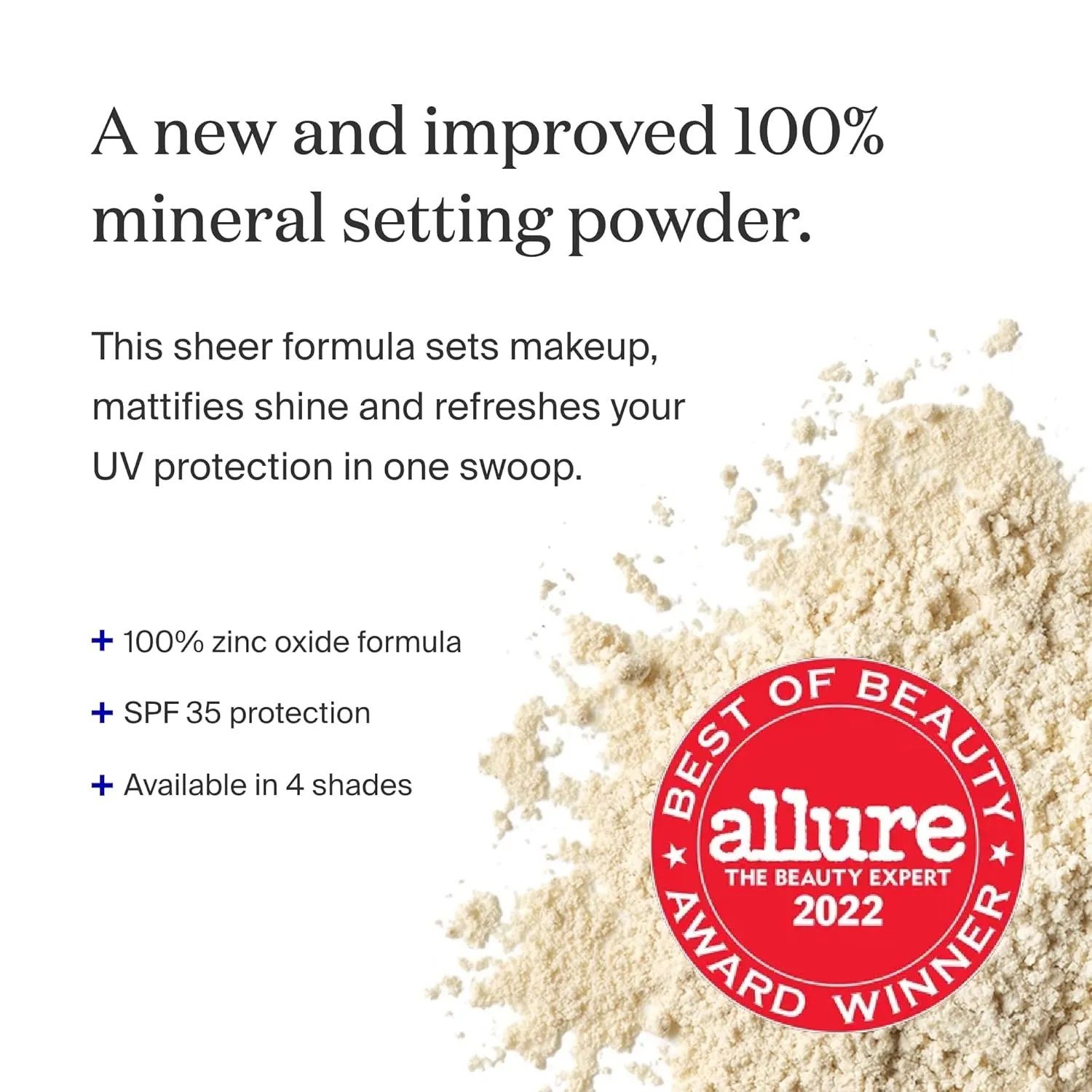 Supergoop! (Re)setting 100% Mineral Powder, Translucent - 0.15 oz - Makeup Setting Powder   Broad Spectrum SPF 35 PA    Sunscreen - With Ceramides, Olive Glycerides & Coated Silica Spheres