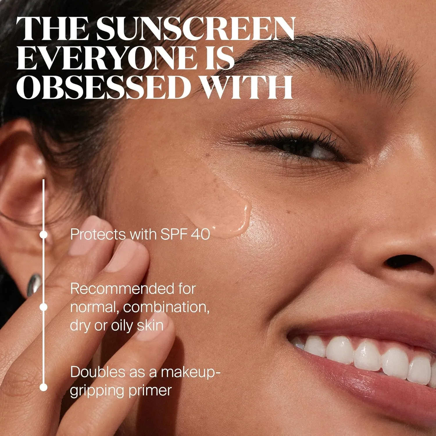 Supergoop! Unseen Sunscreen - SPF 40 - Invisible, Broad Spectrum Face Sunscreen   Makeup-Gripping Primer - Weightless, Scentless, Oil Free - For All Skin Types & Skin Tones - 1.7 fl oz