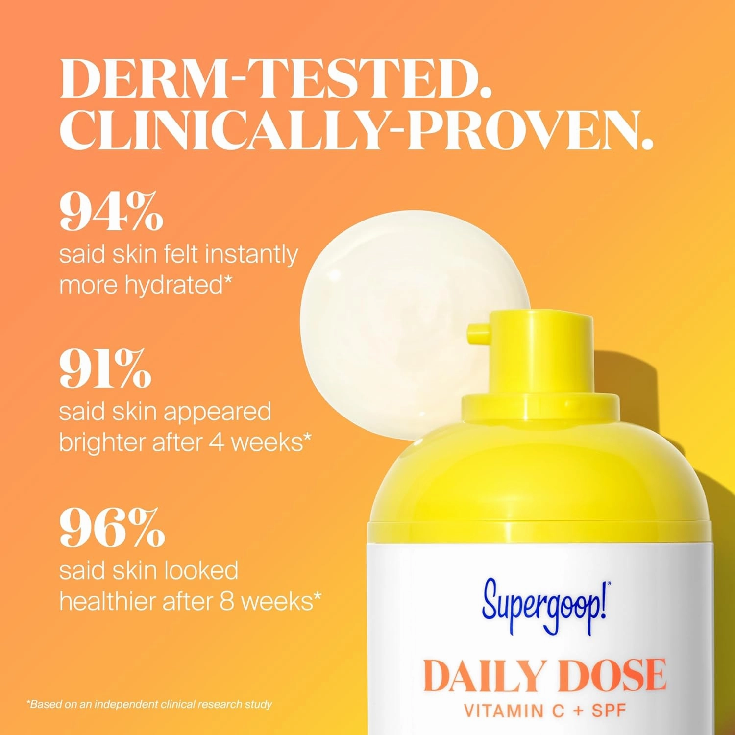 Supergoop! Daily Dose Vitamin C   SPF 40 PA   , 1 fl oz - Broad Spectrum Sunscreen Serum - Helps Visibly Brighten Skin & the Appearance of Dark Spots - For All Skin Types