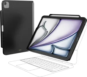 SwitchEasy CoverBuddy Lite for 2024 iPad Air 11" - Case Compatible with Magic Keyboard for iPad Air (M2), with Apple Pencil Pro Pencil Holder - Black